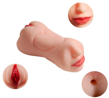 Load image into Gallery viewer, 4D Realistic Realistic Mouth Vaginal Pussy Oral Male Masturbator-3 Channels