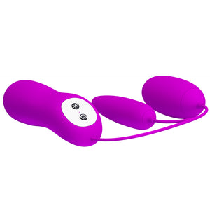 12-Function Vibration Double Eggs Silicone Coat - Irma