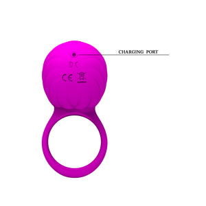 PRETTY LOVE Silicone Rotating teaser Cock Ring