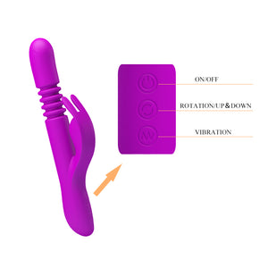 Large range UP & DOWN movement 4 functions rotation 12 funcionts of vibration