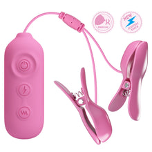 Load image into Gallery viewer, Vibrating &amp; Electro-Stimulation Nipple Clamps