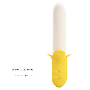 Banana Geek Silicone 7 Functions Vibrator 4 Functions of Thrusting