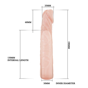 Penis extended sleeve elastic TPR material