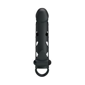 Penis extended sleeve elastic waterproof Silicone Vibration