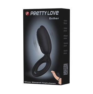 PRETTY LOVE Cock Vibrating Ring - Esther