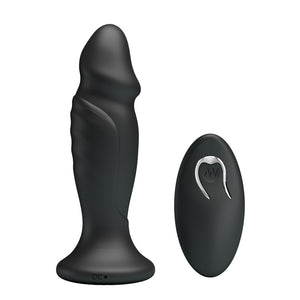 Remote Control Anal Plug Stimulate 12 Function Vibrator 5 Levels Speed Control