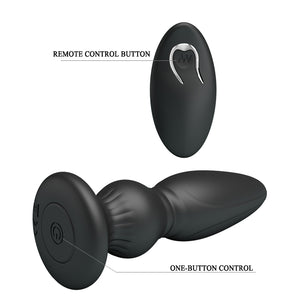 Remote Control Anal Plug Stimulate 12 Function Vibrator 5 Levels Speed Control