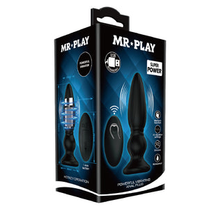 Remote Control Anal Plug Stimulate 12 Function Vibrator 5 Levels Speed Control