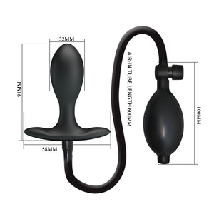 Silicone Inflateable Anal Plug