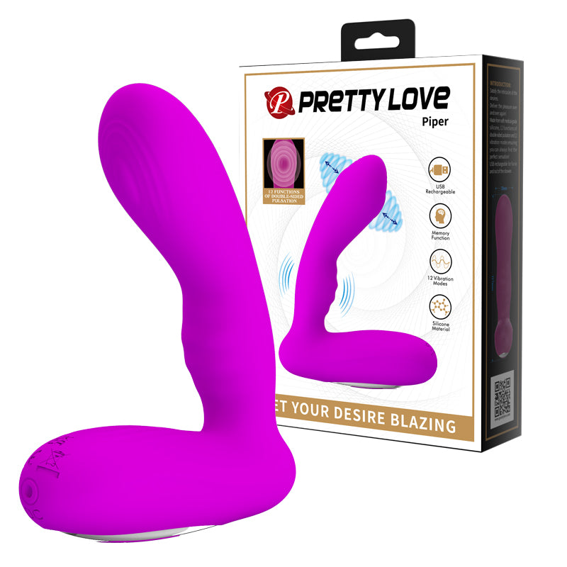 Prettylove 12 Settings of Pulsation Prostate Vibrator