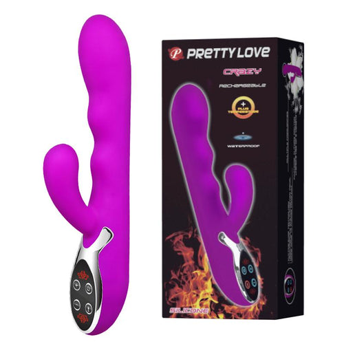 Double vibrators heat up 10 function vibrations