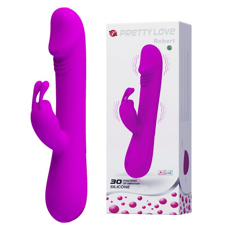 PRETTY LOVE 30 Functions Dual Vibrating Dildo Stick - ROBERT