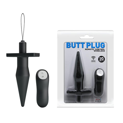 Anal plug 100% Silicone 20-function vibratior