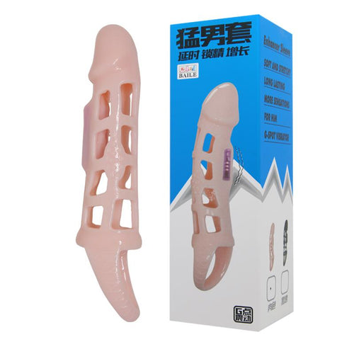 Penis extended sleeve elastic TPR material