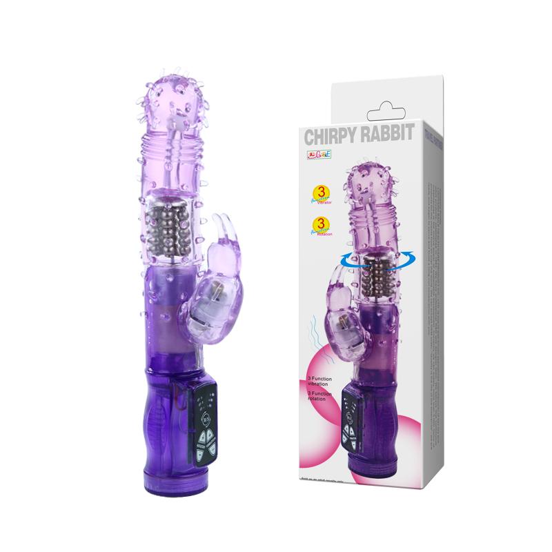 3-Speed Vibrator & Rotate Beads - Chirpy Rabbit